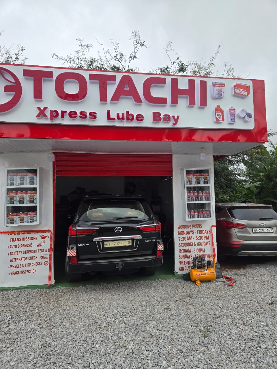 Totachi Xpress Lube Bay in Ghana